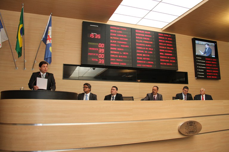 Discurso do Prefeito, Geraldo Julio.