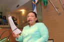 Aimeé Carvalho parabeniza professora Kátia Barros