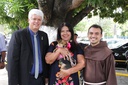 Bênção aos animais no pátio da Câmara