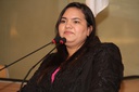 Michele Collins faz registro do 8 de Março